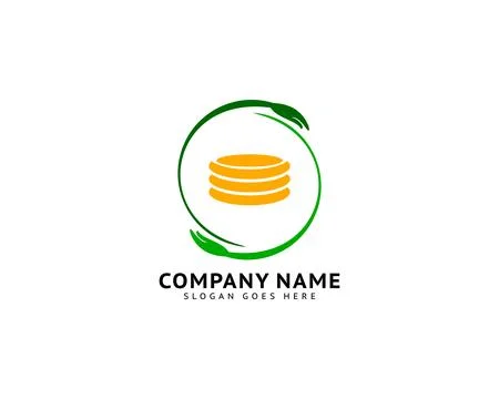 Coin care logo design concept Stock Illustration