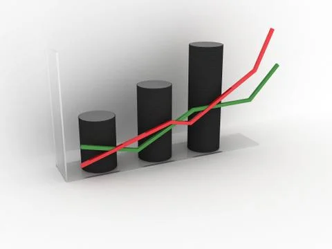 Coin Chart Illustrazione stock
