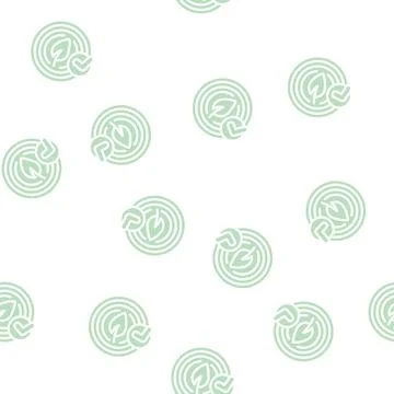 Coin chia cryptocurrency glyph vector seamless pattern Stockillustratie