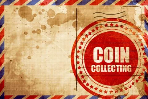 Coin collecting Stock Illustration