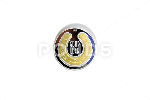 A coin of the Congo state with a face value of 500 francs observe coat of arm Stock Photos
