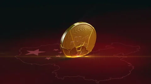 Coin crash Stock Footage 48501269