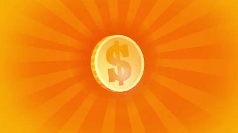 Coin dollar Stock Footage 64105992