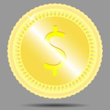 Coin dollar Stock Illustration