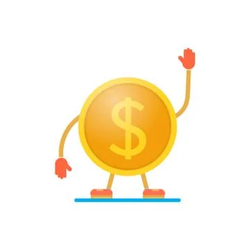 Coin dollar winner  . Stock Illustration