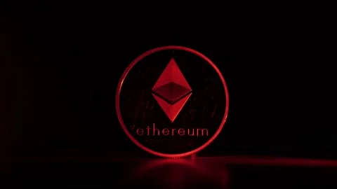 Coin of ethereum Stock Footage 168818374