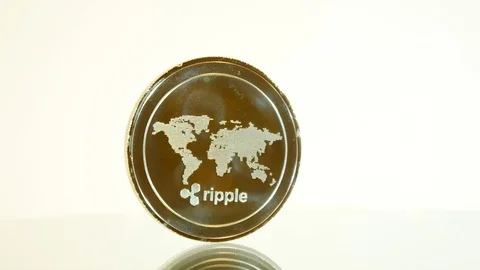 Coin ethereum on white background 库存影片 88554288