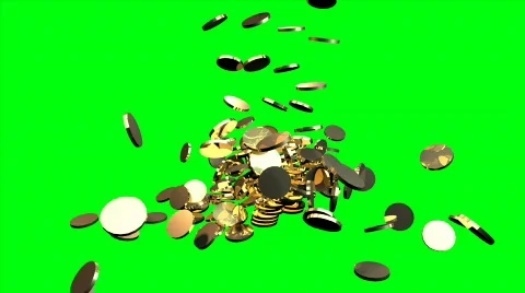 Coin Fall Vídeo Stock 87592