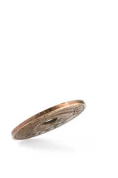 Coin falling Stock Photos