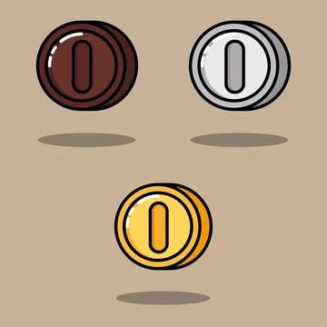 Coin Game Pack Stock Illustration
