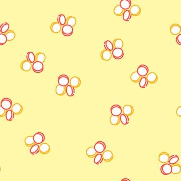Coin gold falling vector seamless pattern Illustrazione stock