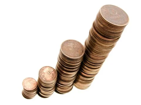 Coin growth Stock Photos