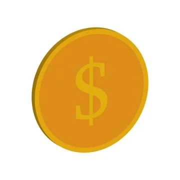 Coin icon Stock Illustration