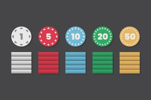Coin icon symbol set Stock Illustration