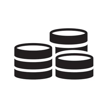 Coin icon.vector illustration Stock Illustration