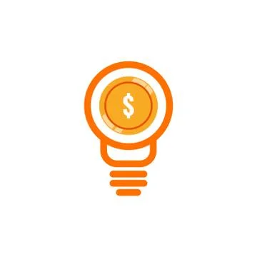 Coin idea vector design template illustration Stock Illustration