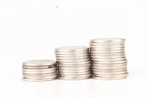 Coin isolated on white background Stock Photos