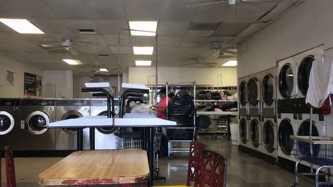 Coin Laundry Video stock 120762892