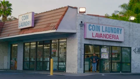 Coin laundry 動画素材 193858490