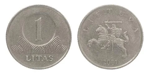 Coin Lithuania litas Stock Photos