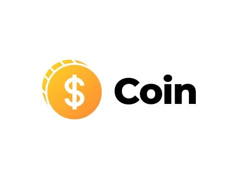 Coin Logo Design Stock Illustration