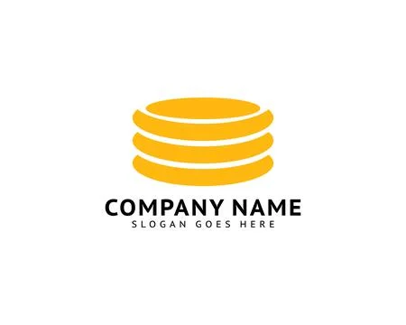 Coin Logo Template Design Vector Stock-Illustration