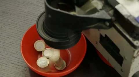 Coin Machine Counting Money Stock Footage 21981475