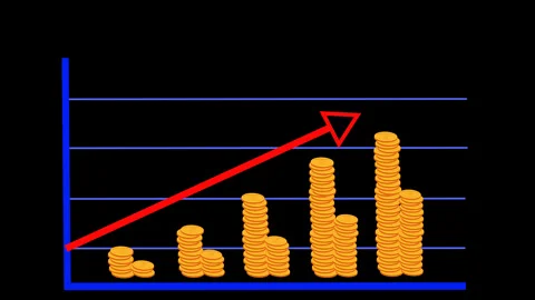 Coin naik Stock Footage 307861365