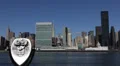 Coin Operated Binocular UN Plaza NYC Skyline Empire State Building New York City HD Footage