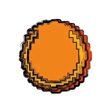 Coin Pixelated videogame Stock Illustration