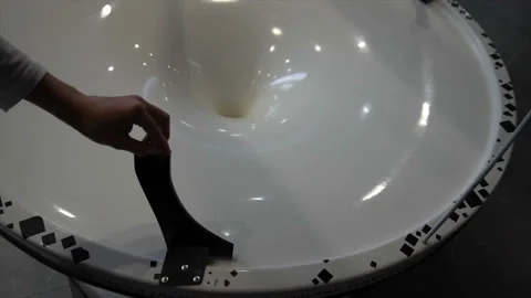 The coin rolls into the funnel Stock Footage 89940619