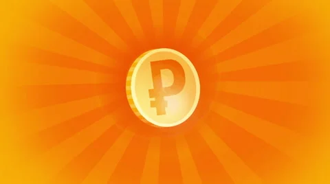 Coin ruble Stock Footage 64104232