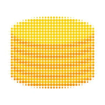Coin Stack Halftone Dotted Icon Stock Illustration