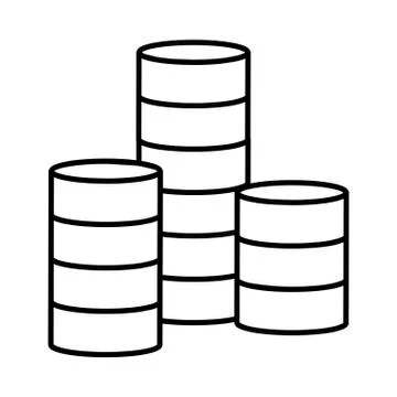 Coin Stack Icon Illustrazione stock