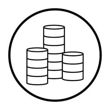 Coin Stack Icon 库存插图