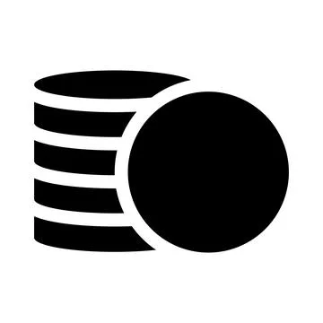 Coin stack icon. Stock Illustration