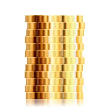 Coin Stack Stock Illustration