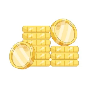 Coin stack Stock Illustration