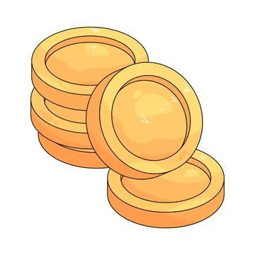 Coin stack Stock Illustration