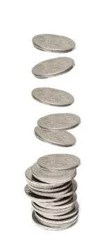 Coin stack Stock Photos