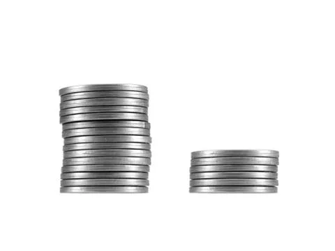 Coin stack Stock Photos