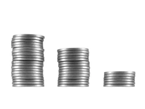 Coin stack Stock Photos