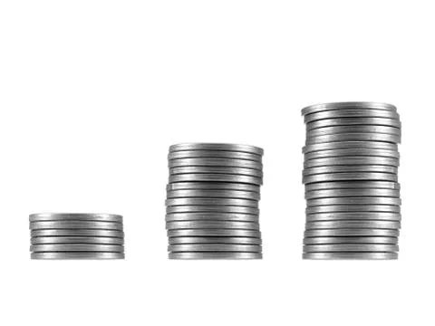 Coin stack Stock Photos