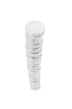 Coin stack Stock Photos