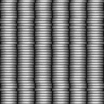 Coin stack seamless generated texture Stock Illustration
