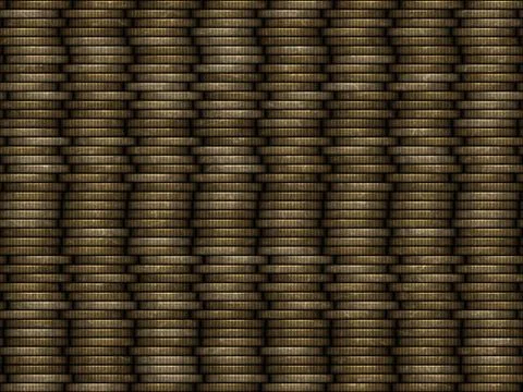 Coin stack seamless generated texture 스톡 일러스트