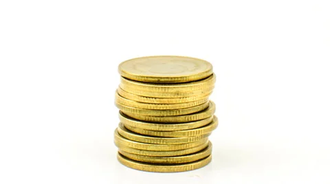 Coin stop motion Stock Footage 38198620