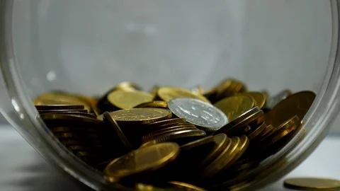 Coin on the table Stock-Footage 97045242