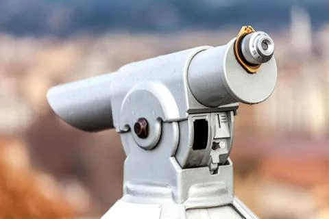 Coin telescope Stock-Fotos