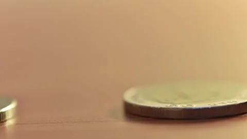 Coin in time lapes seen. Stock Footage 136312604